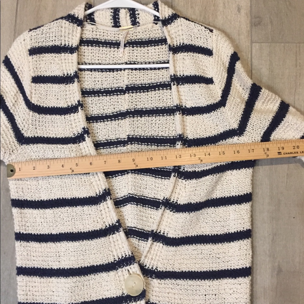 FREE PEOPLE North Beach Long Knit Striped Cardigan - Picture 5 of 6